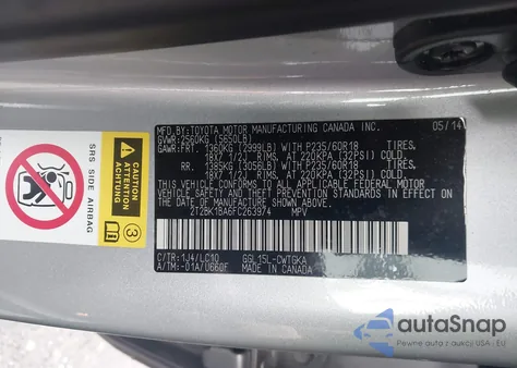 2015 Lexus Rx 350 z USA, uszkodzony, nr VIN 2T2BK1BA6FC263974